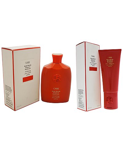 Oribe Bright Blonde Shampoo And Conditioner For Beautiful Color Kit Women