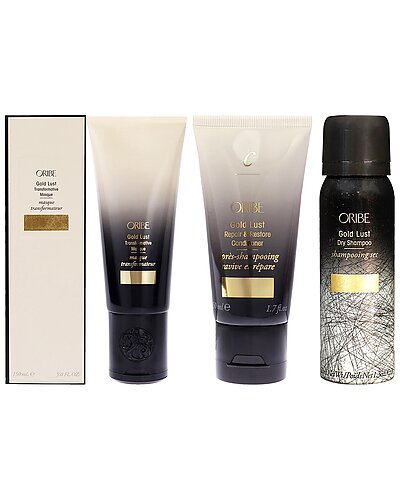 Oribe Gold Lust Dry Shampoo, Repair & Restore Conditioner And Transformative Masque Kit Women