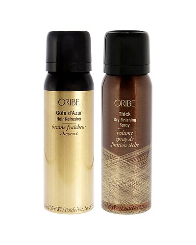 Oribe Cote DAzur Hair Refresher & Thick Dry Finishing Purse Spray Kit Women
