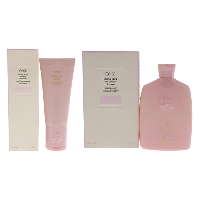  Oribe Serene Scalp Anti-Dandruff Shampoo And Conditioner Kit By Oribe For Unisex - 2 Pc Kit 8.5oz Shampoo, 6.8oz Conditioner